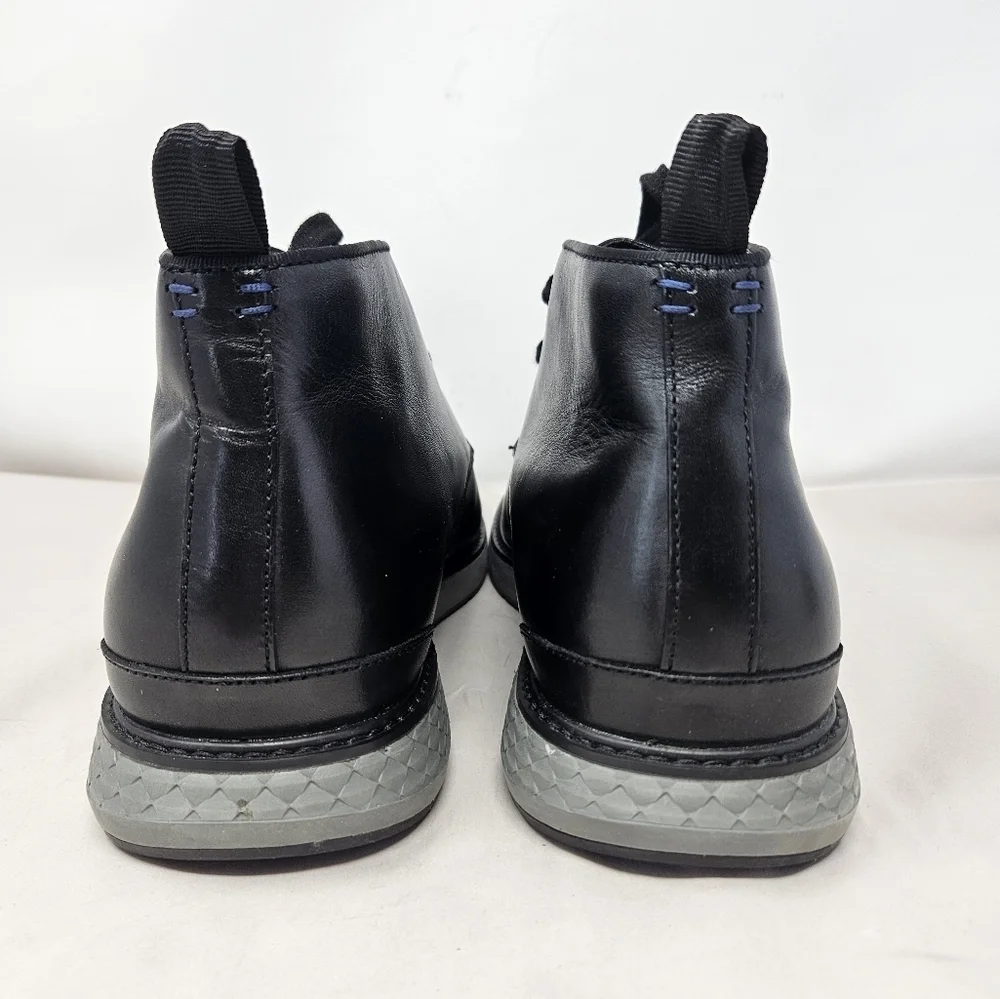 Vince Camuto Stuwert Men Chukka Boots sz 12M Black Leather Upper Casual Comfort - Picture 5 of 13